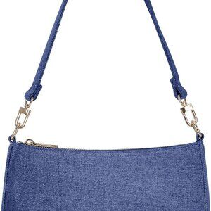 Vintage-Inspired Denim Clutch with Adjustable Straps - Ideal For Outings